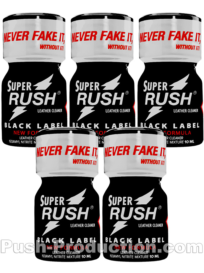 5 x SUPER RUSH BLACK small - PACK