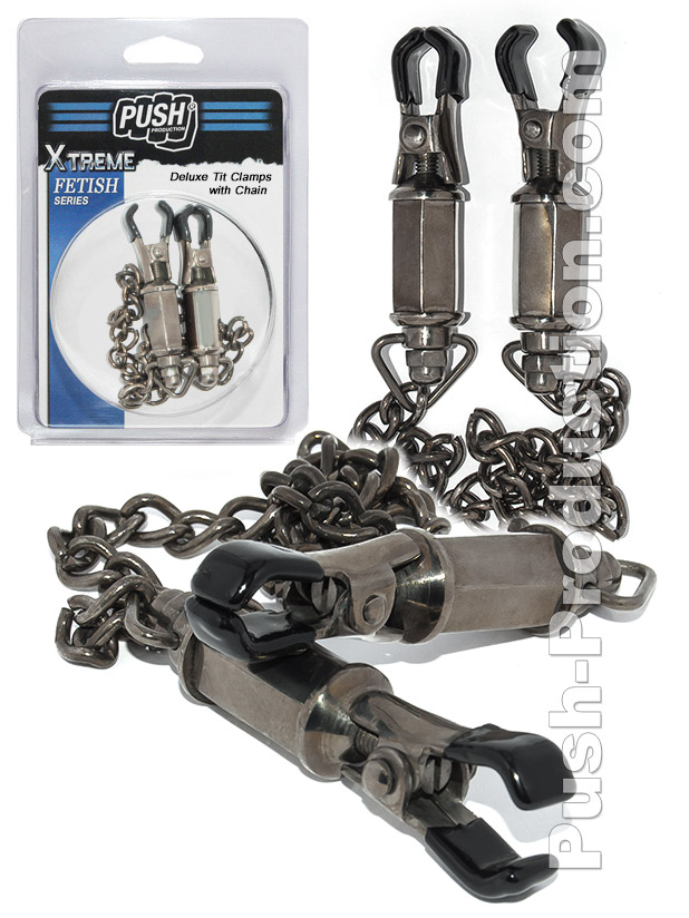 Push Xtreme Fetish - Deluxe Tit Clamps With Chain