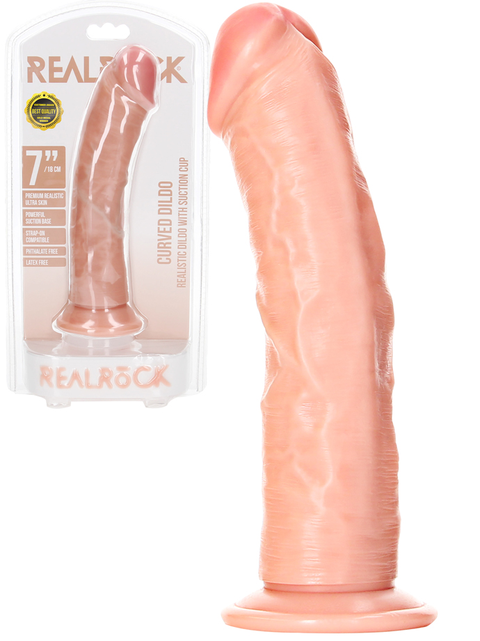 RealRock - Dildo senza testicoli da 20 cm - pelle chiara
