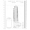 RealRock - Dildo 9 inch mit Hoden - Crystal Clear